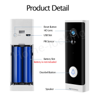 Smart WiFi HD video deurbel 2.0MP met bediening via Smart Life APP werkt met Alexa en Google spraaksturing.T-2090